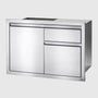 36 x 24 inch Single Door & Waste Bin Drawer