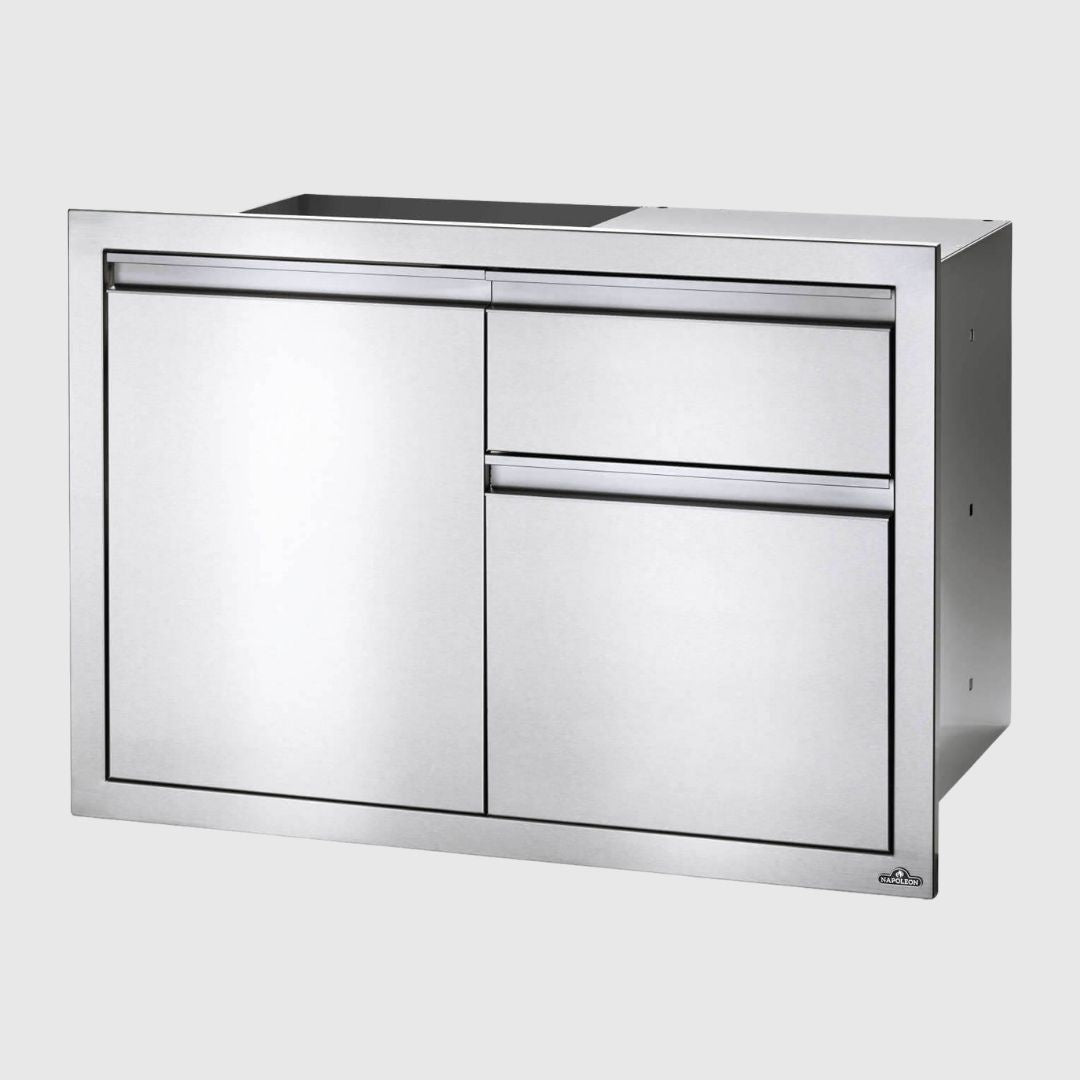 36 x 24 inch Single Door & Waste Bin Drawer